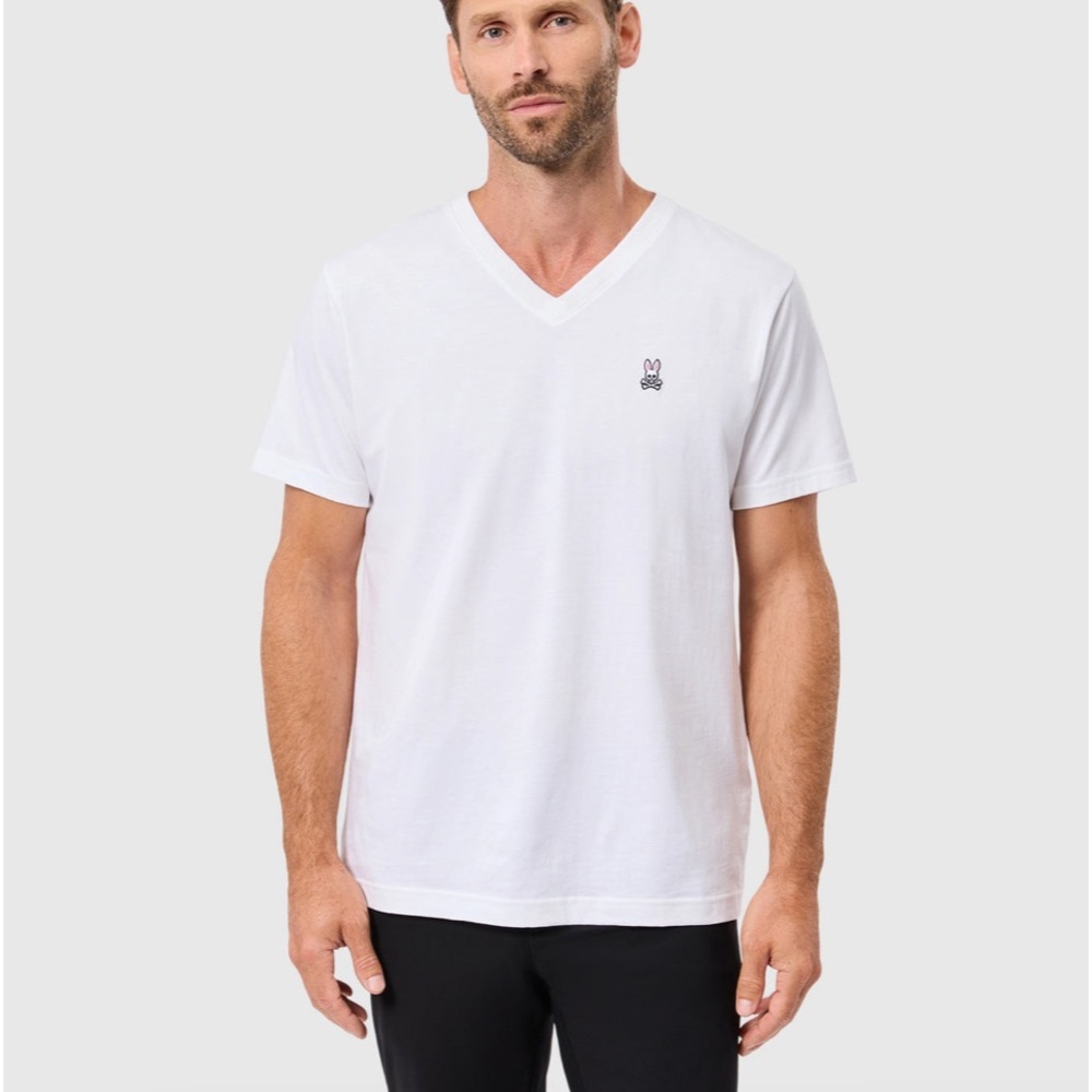 Mens Classic V Neck Tee - Picture 1 of 7